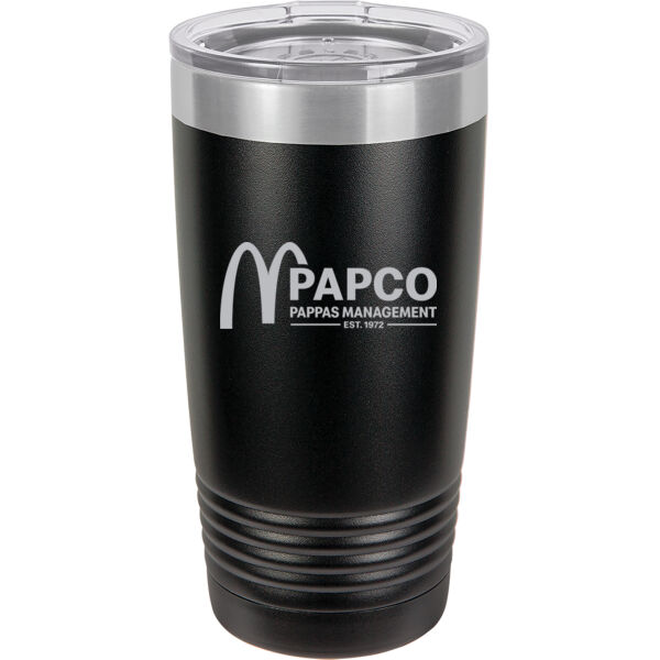   - 20 oz. Stainless Steel Tumbler w/Clear Lid  Thumbnail